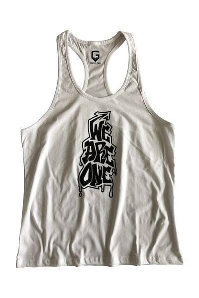 TOP GLORY Fitness Gym Tank Top Athlete Athlete 5060 White