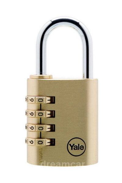 Yale 4 Şifreli Prinç Asma Kilit 40 Mm 97234
