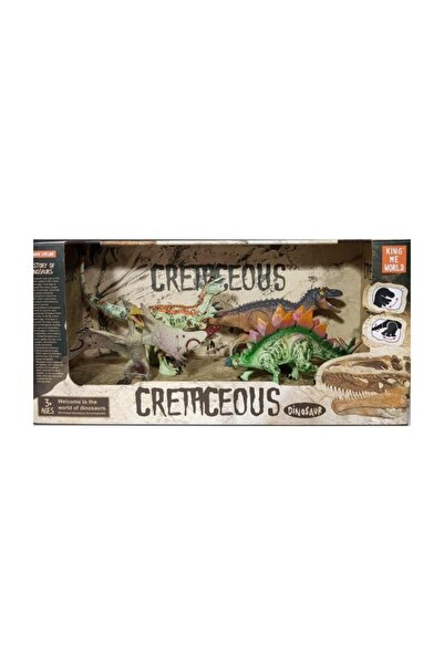 Universal Dinazor Oyuncak Hayvan Figür Trex Cretaceous 4'lü Set 4406-3