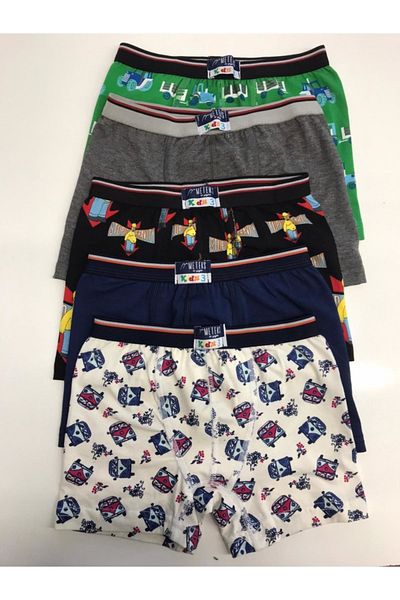 BY METEKS Boy's Boxer Patterned Pack of 5