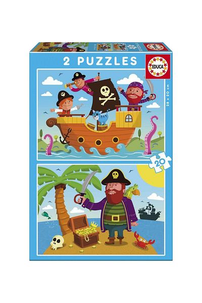 EDUCA Pirates 2X20 Piece Children's Puzzle