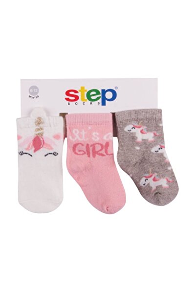 Step Pink Unicorn 3-Piece Socket Socks Model 10084
