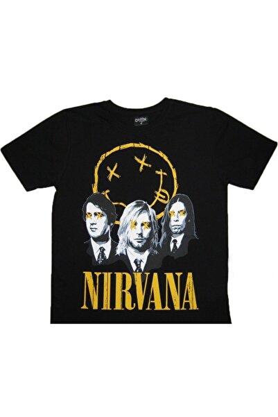 Orijin تي شيرت نيرفانا أسود للرجال(9)