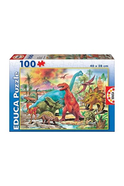 EDUCA 100 Piece Kids Puzzle Dinosaurs