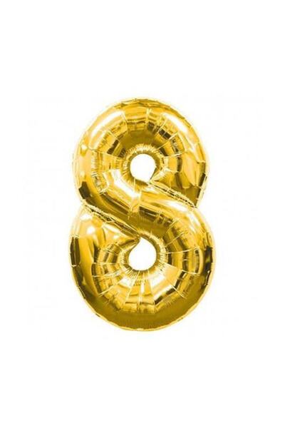 8 Folyo Balon Gold 100 Cm Helyum Balon Uçan Balon
