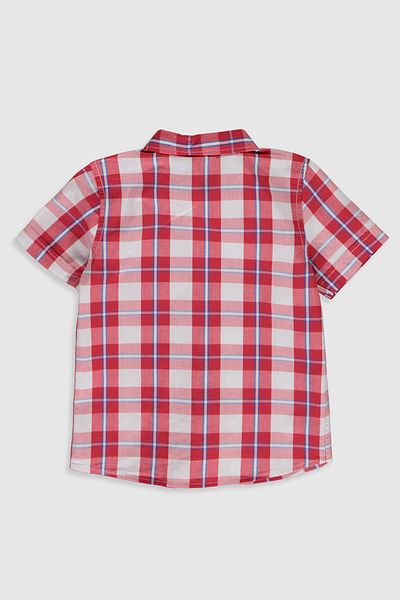 LC Waikiki Baby Boy Red Plaid Lpa Shirt