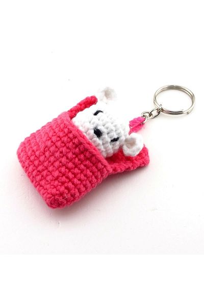 Solfera Little Koala Keychain - Organic Stringed Handmade Knitted Kc822
