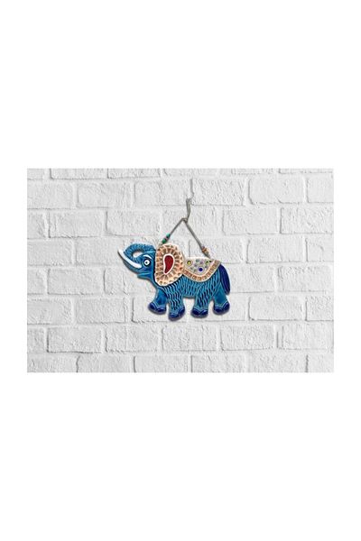 CajuArt Decorative Ceramic Elephant Shaped Wall Door Ornament