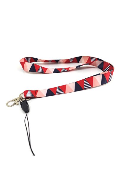 gokmentoy حبل رقبة مثلثات ملونة وحزام هاتف