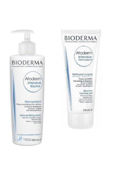 Bioderma Atoderm Intensive Baume 500 Ml + Foaming Gel 200 Ml
