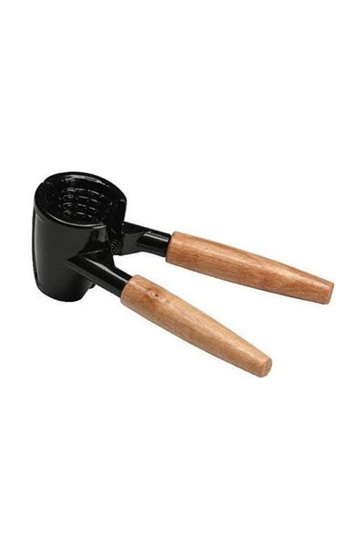 RoseRoi Metal Walnut Hazelnut Cracker with Wooden Handle