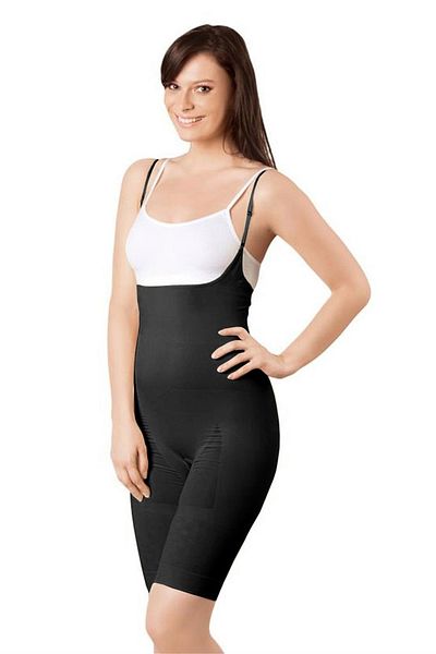 Elite Life Women's Black Seamless Waist Leg Strengthening Leg Body Corset 895