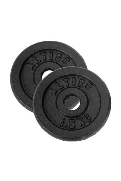 ALTIS 1,5 kg X 2 Adet Dura-strong Çiftli Siyah Döküm Plaka