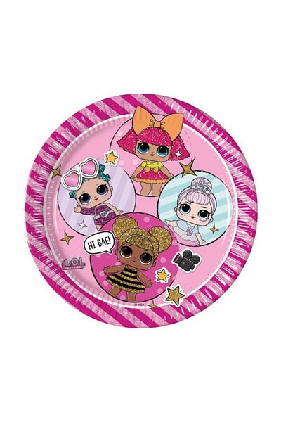 turkuaz parti 8-PACK LOL LICENSED CARDON PLATE AND CUP SET