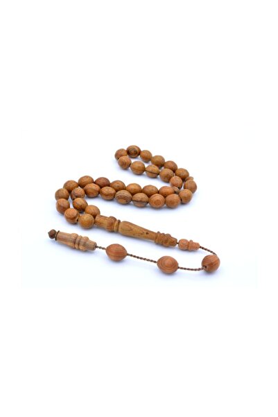 Murty99 Mărgele de rugăciune din lemn african tăiată din orz cu sistem Master...