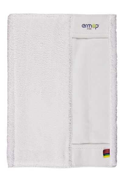 Ermop Geniş Yüzey Temizliği Için Yüksek Su Emişli Mega Mikrofiber Mop Beyaz 5...