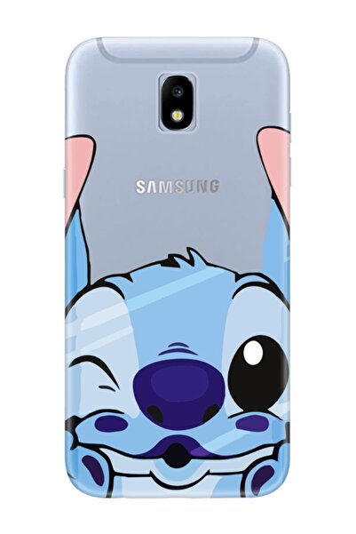 frondcase Samsung J7 Pro Stitch Şeffaf Telefon Kılıfı