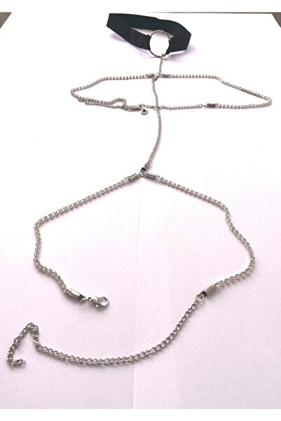 Classy Bacak Bantlı Taşlı Bacak Zinciri, Kaymayı Önleyen Bantlı Su Yolu Bacak Aksesuarı ( Ölçü Ayarlamalı)