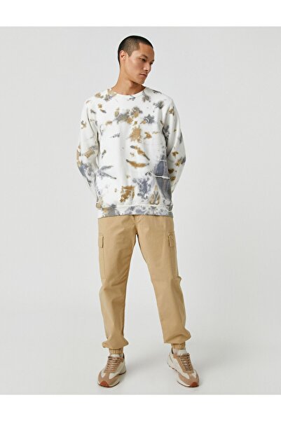 Koton Παντελόνι Basic Cargo με λεπτομέρεια τσέπης και δεμένη μέση