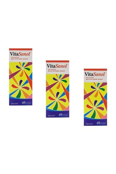 Allergo Vitasanol Food Supplement 250 ml - 3 Pieces