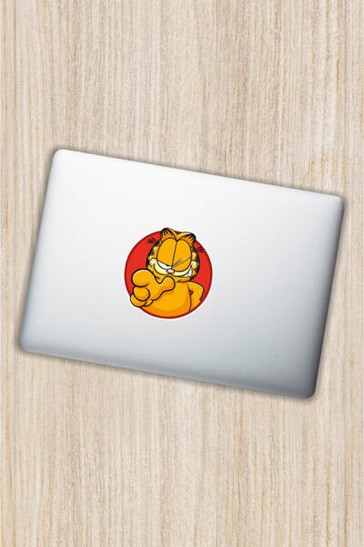 esticker 11 X 11 Cm Autocolant Garfield Pisica Autocolant Auto Laptop Motor