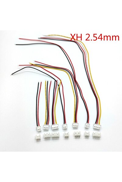 labshop41 Jst-xh 2.54mm 3pin 10cm Kablolu Konnektör (beyaz) Takım X 1 Adet (r...