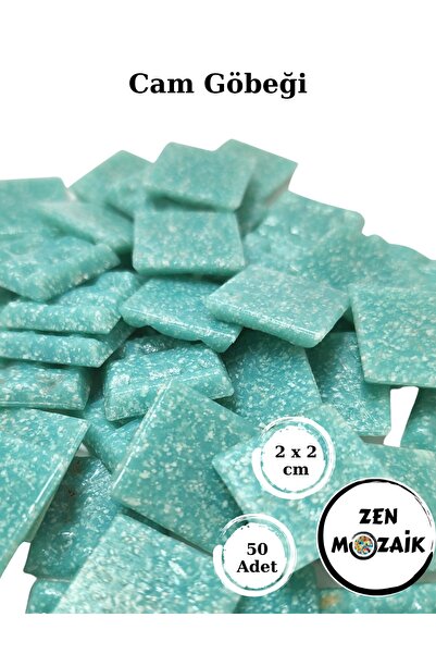 Zen Mozaik Sanatsal Mozaik Çalışmalarınız Için 20x20 Mm (2x2 Cm) Renkli Cam M...