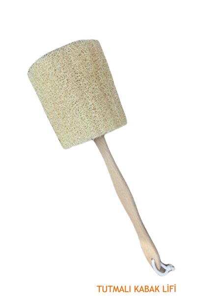 iste hızlı gelsin Ahşap Tutmalı Kabak Lifi Saplı Sırt Kesesi