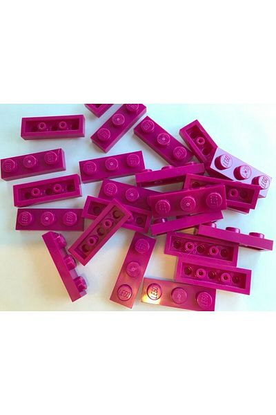 LEGO Original MOC Custom Accessory Creator Plate 1 x 3 Flat Brick Coral 6 pieces to send