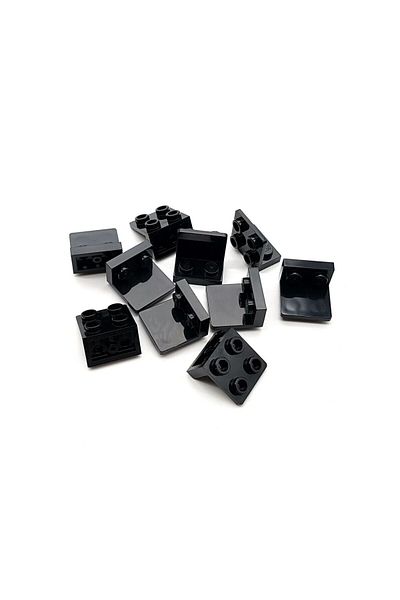 LEGO Creator Accessory - Reverse Fitting Bracket, Black, 4 Pieces to Ship