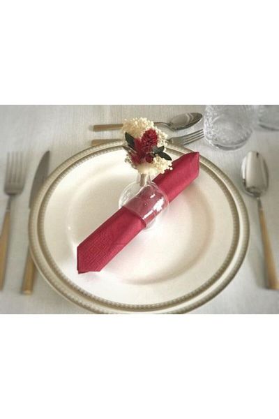HOME DESIGN Glass Napkin Ring 6 Pieces Blown Glass Napkin Holder Handmade Napkin Holder Balloon Napkin Holder