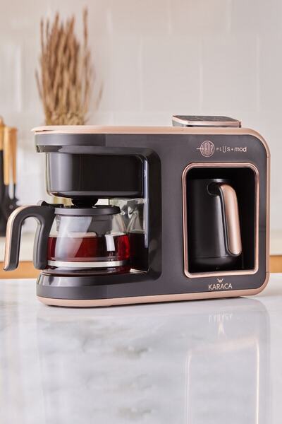 easytekno Karaca Hatır Plus Mod 5 In 1 Konuşan Kahve Ve Çay Makinesi Rosie Brown