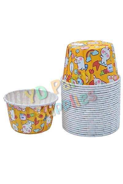 L'Opaline Tavşan Desenli Muffin Kek Kalıbı 50 Adet 50x39