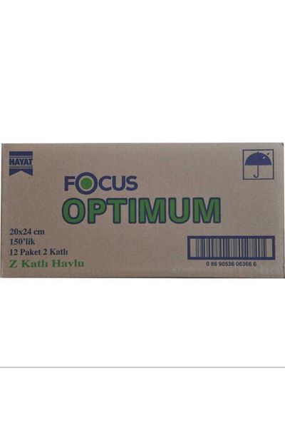 Focus Optimum Z-Fold Dispenser Towel 150 Sheets X 12 Packs