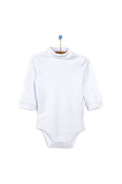 ebebek Hello Baby Langarm-Body mit Rollkragen, Ecru, Unisex
