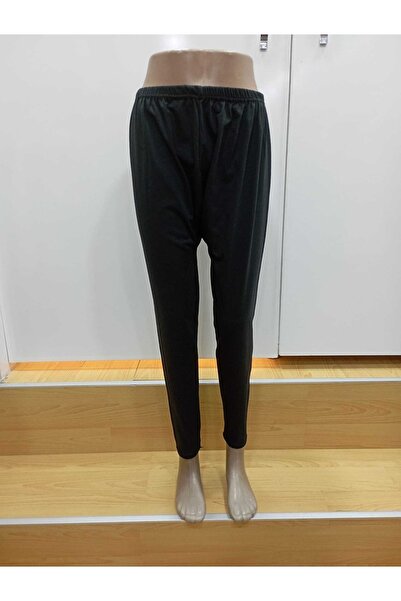 NUR TEKSTİL Kadın Siyah Anne Etek Altı Kullanılan Beli Lastikli Penye Tayt