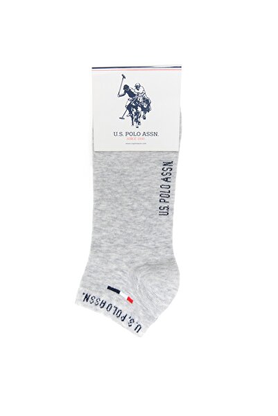 U.S. Polo Assn. Gray Melange Men's Socks A081sz013.p02.james