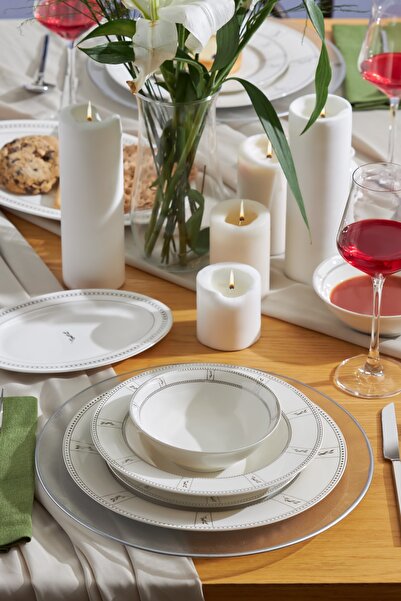 Emsan طقم عشاء أوليفيا نيو بوني 60 قطعة 12 شخصًا جديد