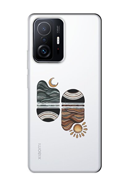 frondcase حافظة هاتف شفافة لهاتف Xiaomi Mi 11t Sunset Wave