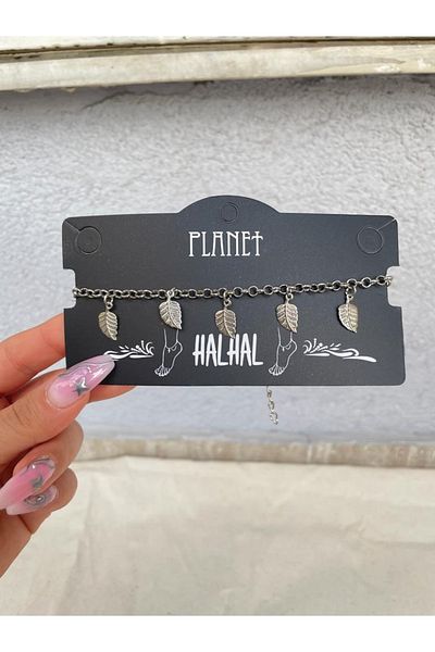 Planet Butik Leaf Chain Anklet