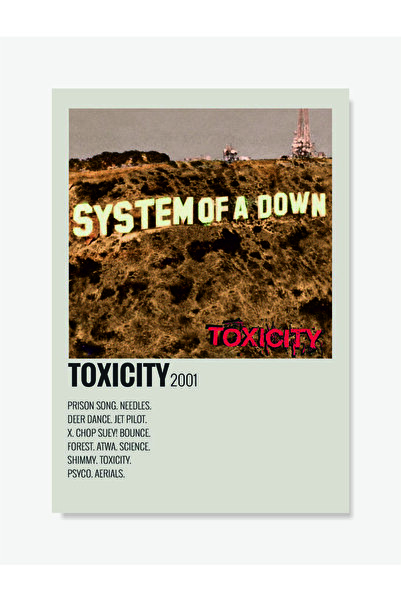 fırsatlar diyarı Toxicity - System Of A Down Müzik Info Card Bilgi Kartı Duva...