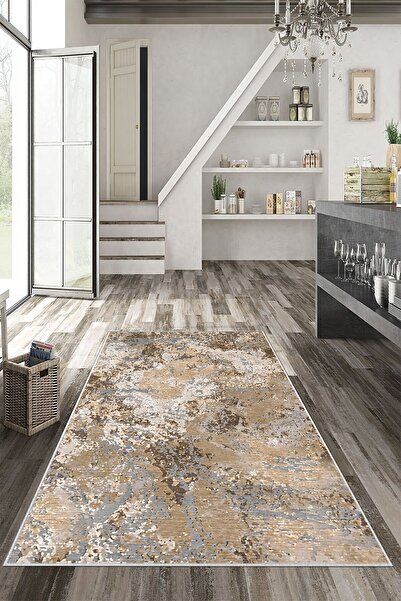 Thalia Home Kaymaz Tabanlı Yıkanabilir Dijital Baskılı Halı Yolluk Mutfak Hal...