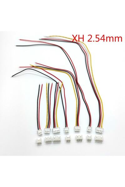 labshop41 Jst-xh 2.54mm 4pin 10cm Kablolu Konnektör (beyaz) Takım X 1 Adet (r...