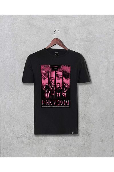 Darkia BlackPink Music Group Ειδικού Σχεδιασμού Μαύρο T-Shirt Unisex