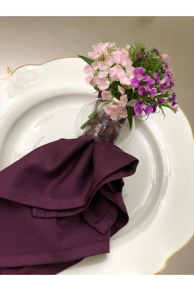 HOME DESIGN Glass Napkin Ring 6 Pieces Blown Glass Napkin Holder Handmade Napkin Holder Balloon Napkin Holder