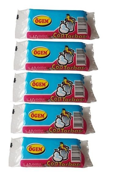 Ögem Small Size Garbage Bag 40x50 Cm 10 Lt 40 Rolls 5 Packs