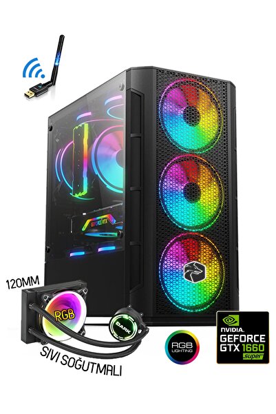 Zeiron Colder X30 Ryzen 5 5500 32gb 512gb M.2 Ssd Gtx1660s Sıvı Soğutmalı Oyuncu Masaüstü Bilgisayar