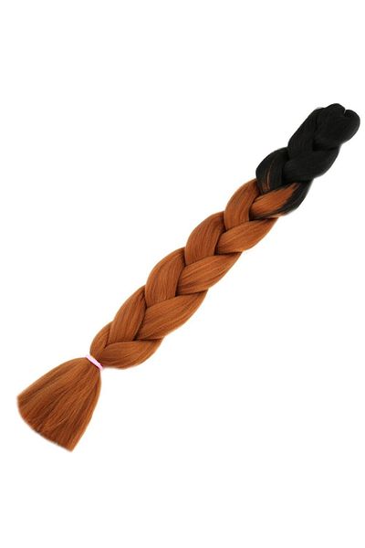 KONAK PERUK Synthetic Ombreli Hair For African Braid And Rasta - Black / Copper