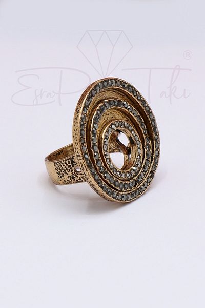 Esra Pamir Marcasite Stone Decorated Ring