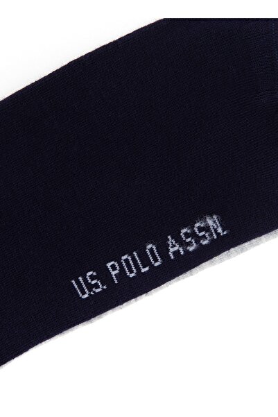 U.S. Polo Assn. Gray Melange Men's Socks A081sz013.p02.james
